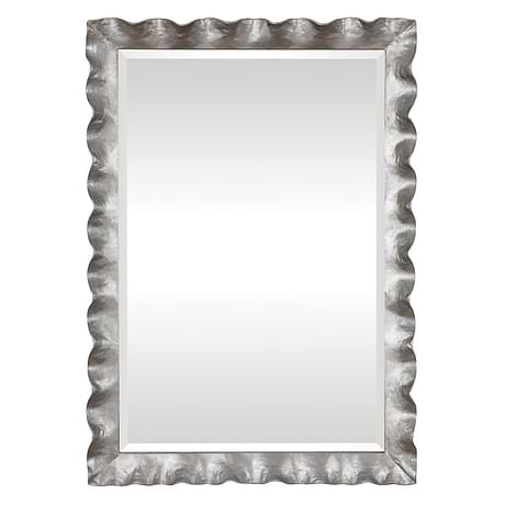 Naomi Antiqued Silver 28x40" Rectangle Mirror