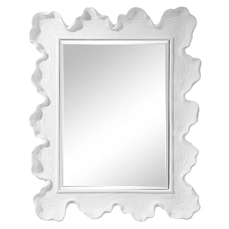 Talya Matte White 27x34" Rectangle Mirror