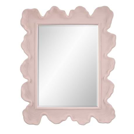 Talya Matte Pink 27x34" Rectangle Mirror