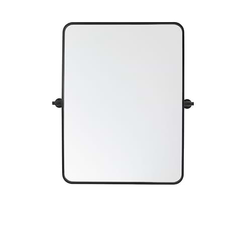 Liora Matte Black 24x32" Rectangle Tilt Mirror