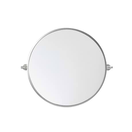 Liora Silver 24" Round Tilt Mirror