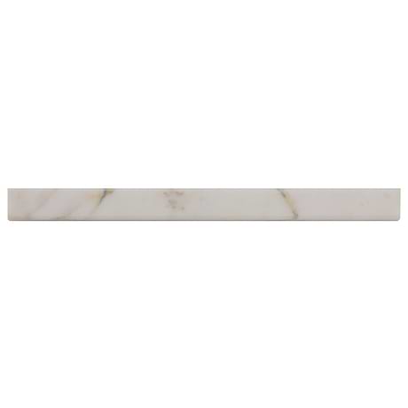Calacatta Monet 1x12 Honed Marble Pencil Trim