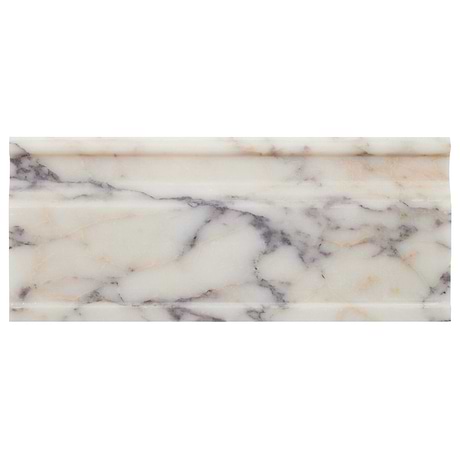 Calacatta Monet 5x12 Honed Marble Base Molding