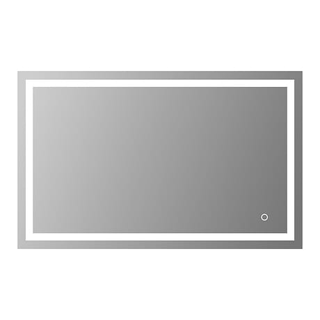 Estra Silver 48x30" Rectangle LED Mirror