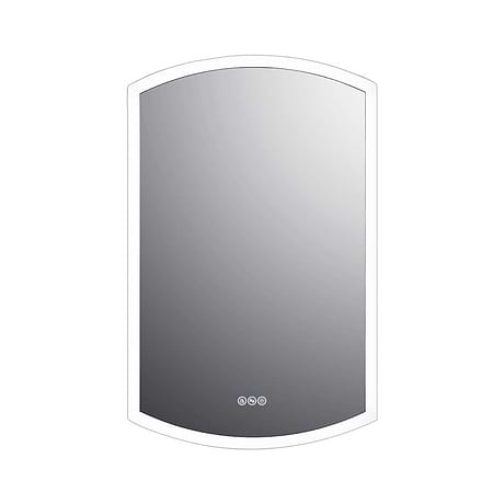 Radium Silver 24x38" Rectangle Recessed or Wall Mounted Left-Hand LED Medicine Cabinet with Mirror