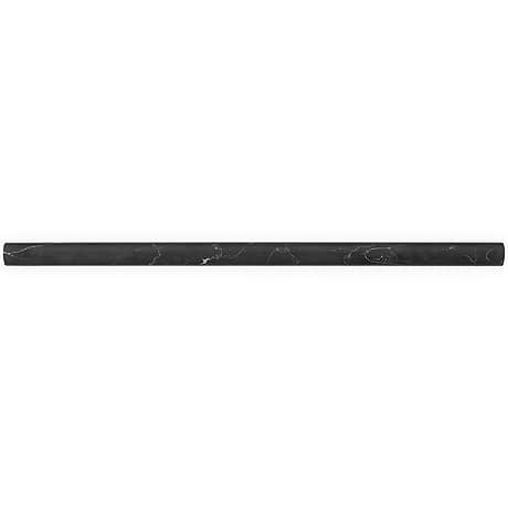 Nero Marquina  Black 1x12 Honed Pencil Liner
