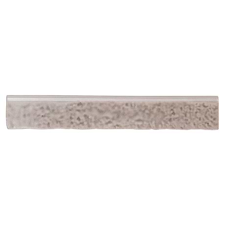 Wabi Sabi Agata Gray 1.5x9 Crackle Glossy Ceramic Bullnose