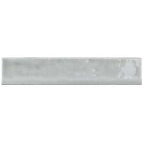 Seaport  Chameleon Sage Gray 2x10 Polished Ceramic Bullnose