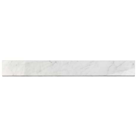 Marble Tech  Bianco Gioia 3x24 Polished Porcelain Bullnose