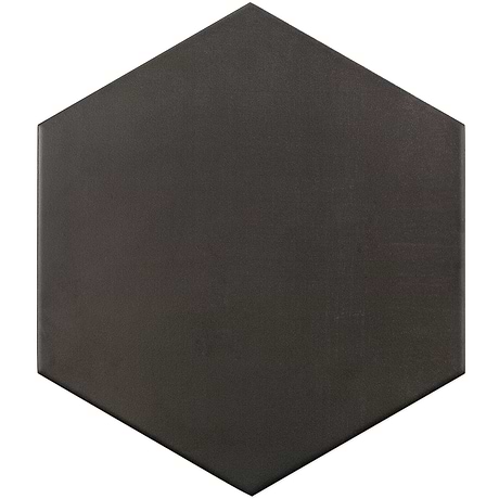 Paige Antracite Black 10" Hexagon Matte Porcelain Tile