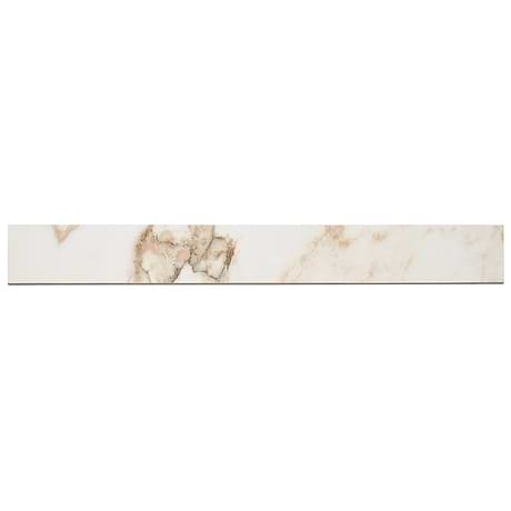 Dreamstone Calacatta Rustico 3x24 Polished Porcelain Bullnose