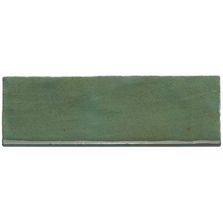 Portmore Green 3x8 Glossy Ceramic Bullnose