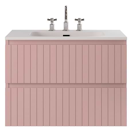 Prima Rose Pink 30" Single Vanity with Integrated Solid Surface Top