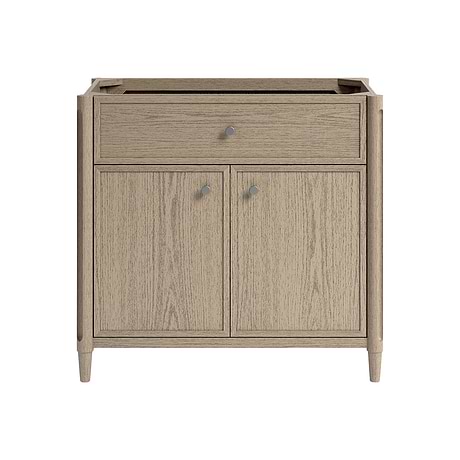 Ashford Greige Ash 36" Single Vanity without Top by TileBar Studio Vanities