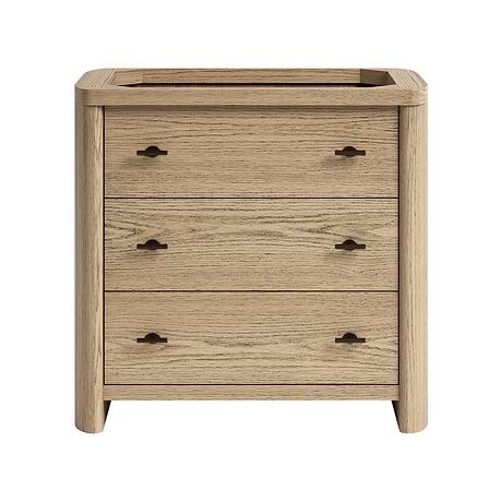 Callum Natural Ash 36" Single Vanity without Top by TileBar Studio Vanities