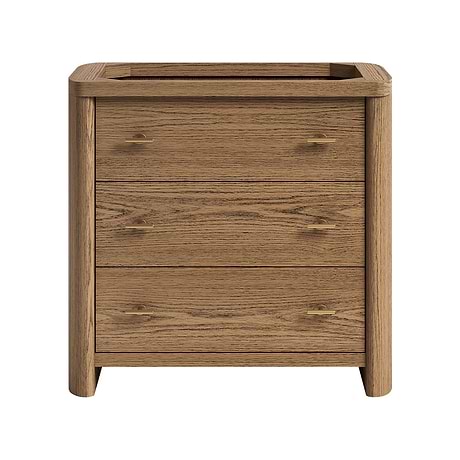 Callum Natural Ash 36" Single Vanity without Top by TileBar Studio Vanities