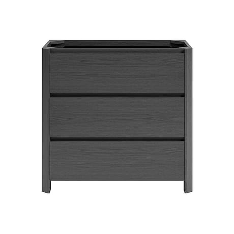 Dalton Ebony Oak 36" Single Vanity without Top by TileBar Studio Vanities