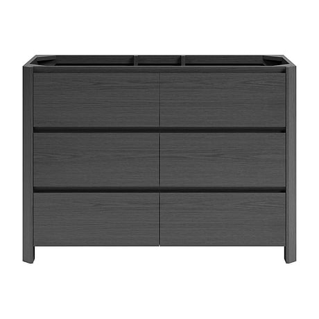 Dalton Ebony Oak 48" Single Vanity without Top by TileBar Studio Vanities