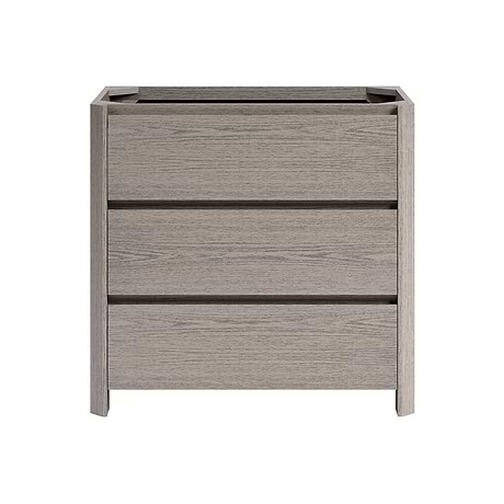 Dalton Steel Oak 36" Single Vanity without Top by TileBar Studio Vanities