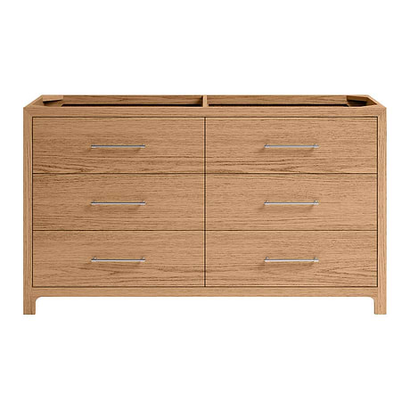 Edison Medium Ash 60" Single Vanity without Top by TileBar Studio Vanities
