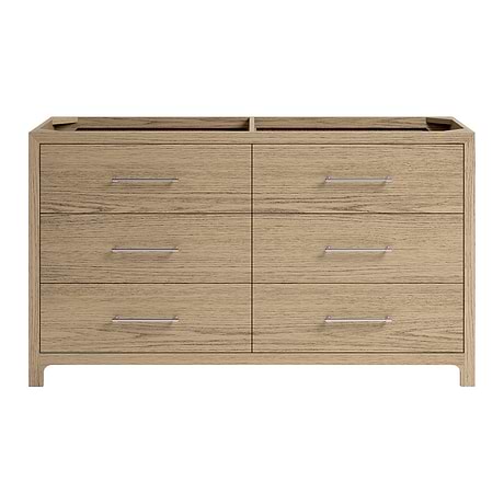 Edison Medium Ash 60" Single Vanity without Top by TileBar Studio Vanities