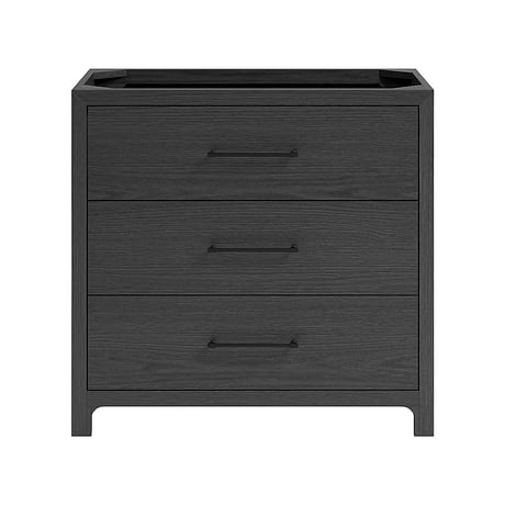 Edison Ebony Oak 36" Single Vanity without Top by TileBar Studio Vanities