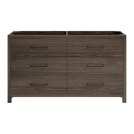 Edison Espresso Oak 60" Single Vanity without Top by TileBar Studio Vanities