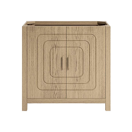 Emett Medium Ash 36" Single Vanity without Top by TileBar Studio Vanities