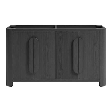 Harper Ebony Oak 60" Double Vanity without Top by TileBar Studio Vanities