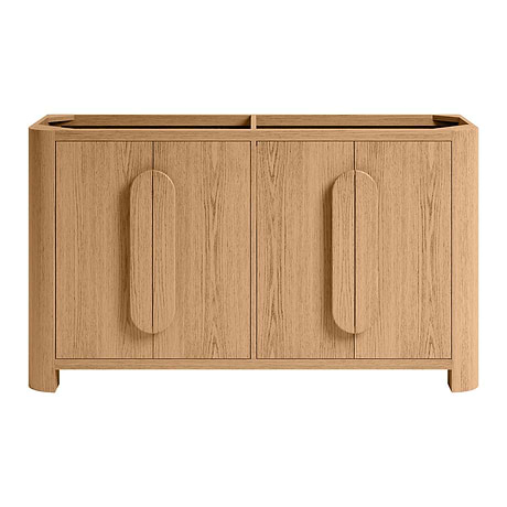 Harper Medium Ash 60" Double Vanity without Top by TileBar Studio Vanities