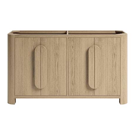 Harper Medium Ash 60" Double Vanity without Top by TileBar Studio Vanities