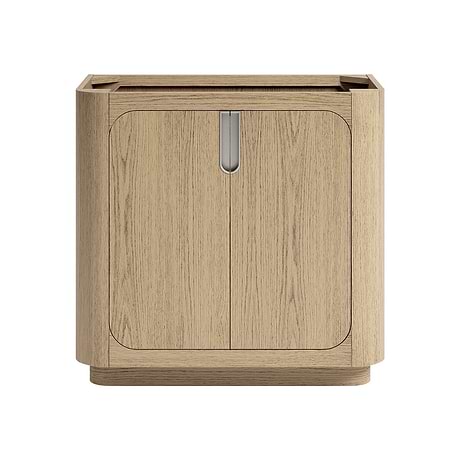 Corbin Medium Ash 36" Single Vanity without Top by TileBar Studio Vanities