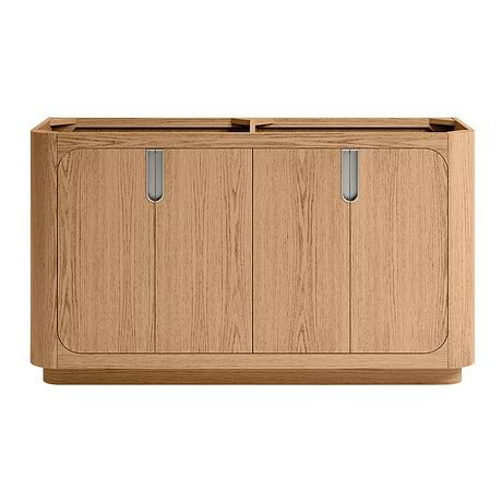 Corbin Medium Ash 60" Double Vanity without Top by TileBar Studio Vanities