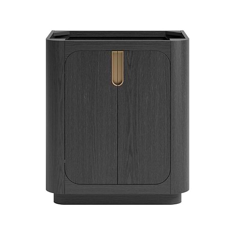 Corbin Ebony Oak 30" Single Vanity without Top by TileBar Studio Vanities