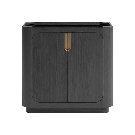 Corbin Ebony Oak 36" Single Vanity without Top by TileBar Studio Vanities