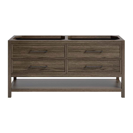 Rowan Espresso Oak 60" Double Vanity without Top by TileBar Studio Vanities
