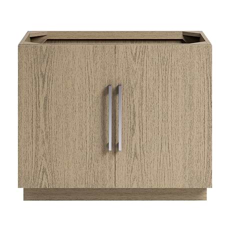 Orville Greige Ash 36" Single Vanity without Top by TileBar Studio Vanities