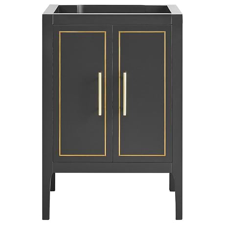 Province Charcoal and Gold 24" Single Vanity without Top