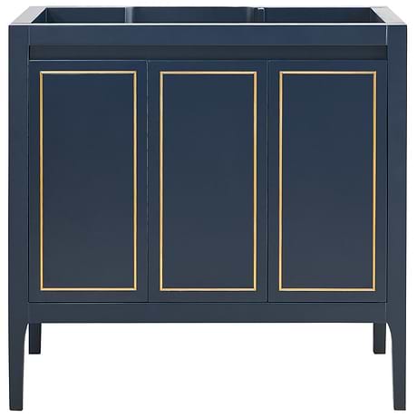 Province Navy and Gold 36" Single Vanity without Top
