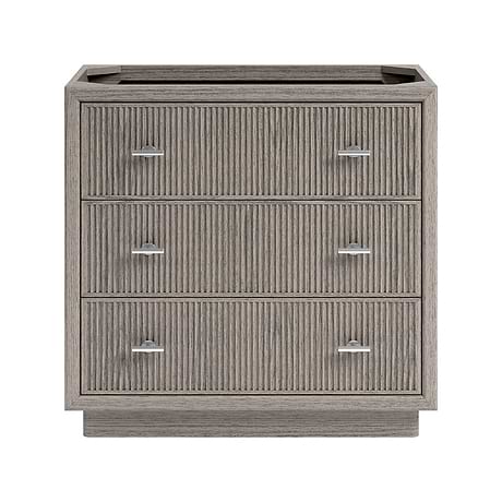 Rhett Steel Oak 36" Single Vanity without Top by TileBar Studio Vanities