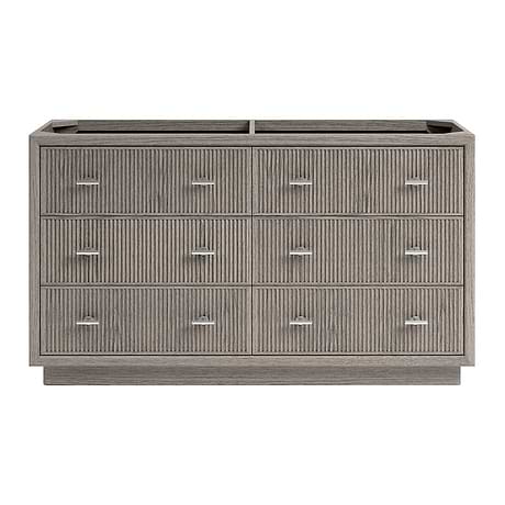 Rhett Steel Oak 60" Double Vanity without Top by TileBar Studio Vanities