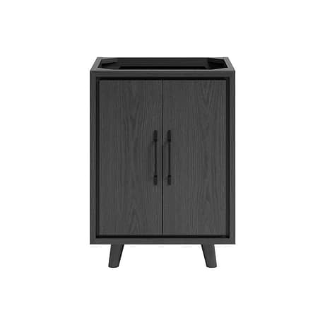 Setton Ebony Oak 24" Single Vanity without Top by TileBar Studio Vanities