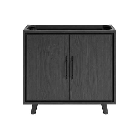 Setton Ebony Oak 36" Single Vanity without Top by TileBar Studio Vanities