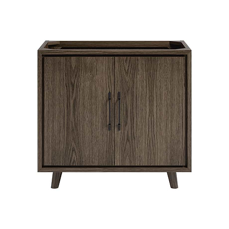Setton Espresso Oak 36" Single Vanity without Top by TileBar Studio Vanities