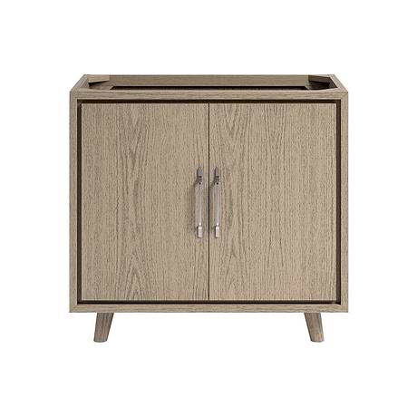 Setton Greige Ash 36" Single Vanity without Top by TileBar Studio Vanities