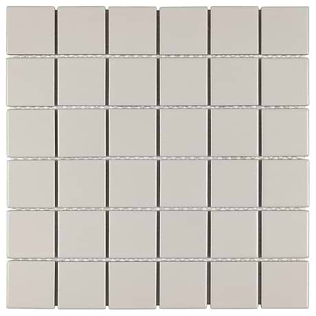 Serenity Pearl Beige 2x2 Matte Porcelain Mosaic