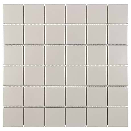 Serenity Taupe Gray 2x2 Matte Porcelain Mosaic