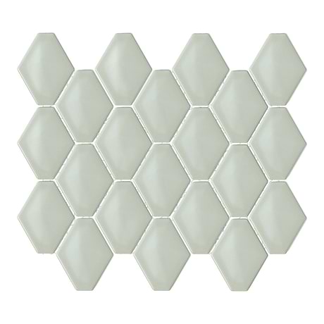 Brookline Diamond Celadon Green 3x4 Glossy Ceramic Mosaic Tile