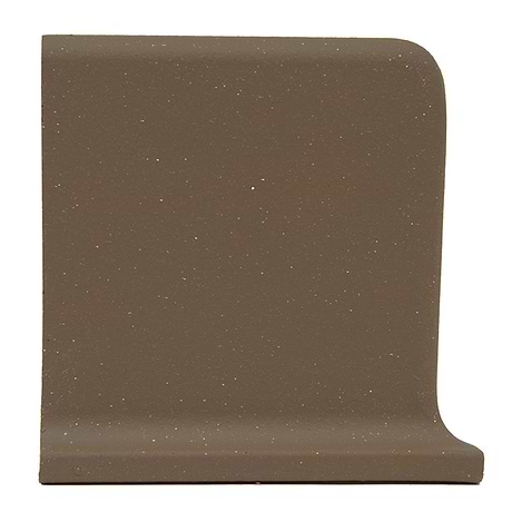Elemental Chestnut Brown 6x6 Ceramic Quarry Tile Cove Base Left Outside Corner (14 per box)