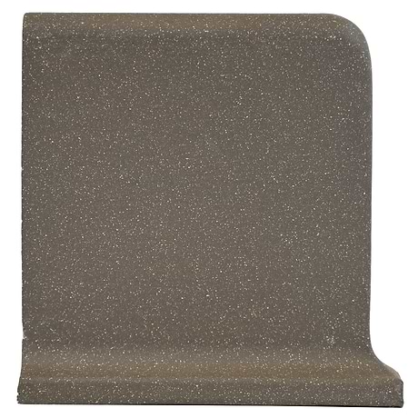 Elemental Pewter Brown 6x6 Ceramic Quarry Tile Cove Base Left Outside Corner (14 per box)